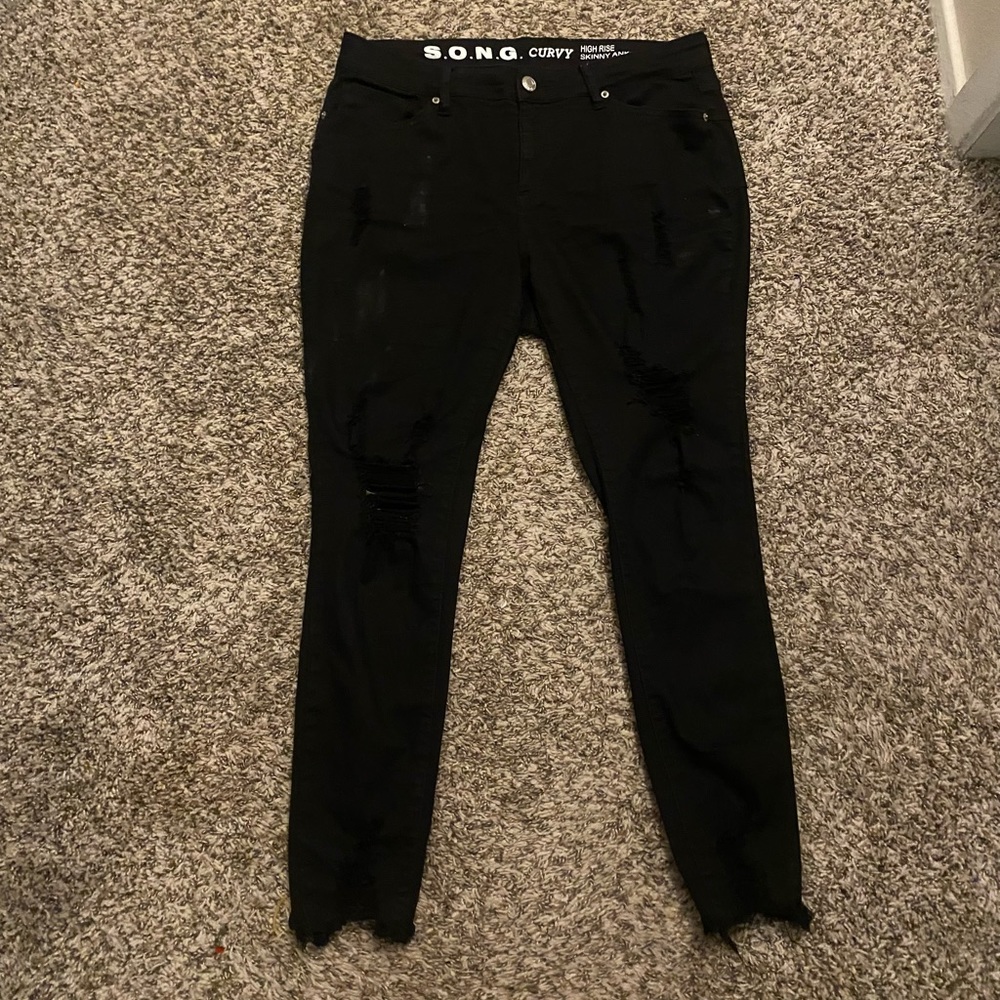 Womens distressed jeans